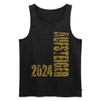 Aufsteiger 2024 Aufstiegstrikot 24 - Männer Premium Bio Tank Top - Schwarz - Vorne - Michal (187cm)