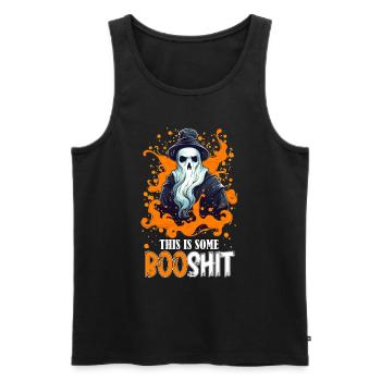 This is Some Boo Shit Wizard Ghost Geek Halloween - Men's Premium Organic Tank Top - black - Front - Michal (187cm)