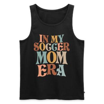 In My Soccer Mom Era - Men's Premium Organic Tank Top - black - Front - AI Model Male 178 light (178cm)