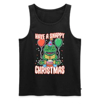Have a Snappy Birthday - Men's Premium Organic Tank Top - black - Front - AI Model Male 178 light (178cm)
