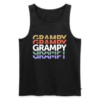 Grampy Legendary Love Grandpa Father's Day - Men's Premium Organic Tank Top - black - Front - Michal (187cm)