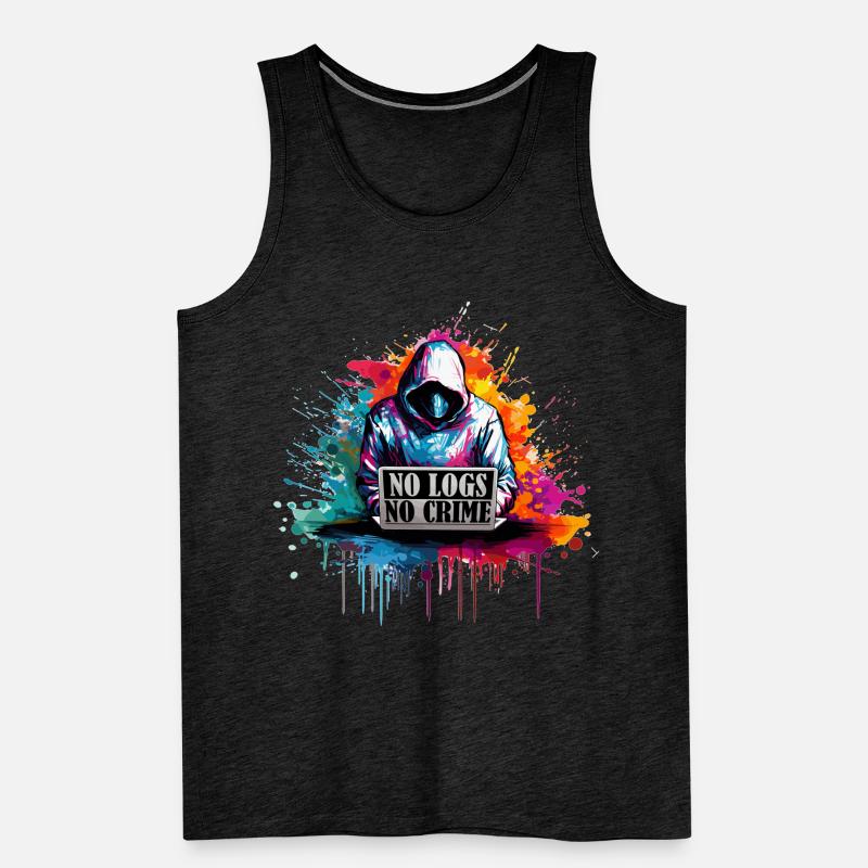 Code du hacker éthique : Pas de journaux, pas de Débardeur bio Premium Homme