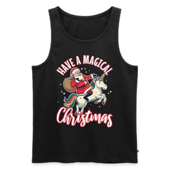 Have a magical christmas - Männer Premium Bio Tank Top - Schwarz - Vorne - Michal (187cm)