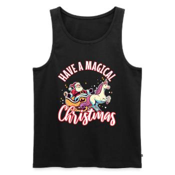 Have a magical christmas - Männer Premium Bio Tank Top - Schwarz - Vorne - Michal (187cm)