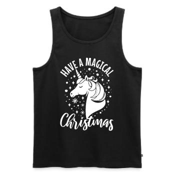 Have a magical christmas - Männer Premium Bio Tank Top - Schwarz - Vorne - Michal (187cm)