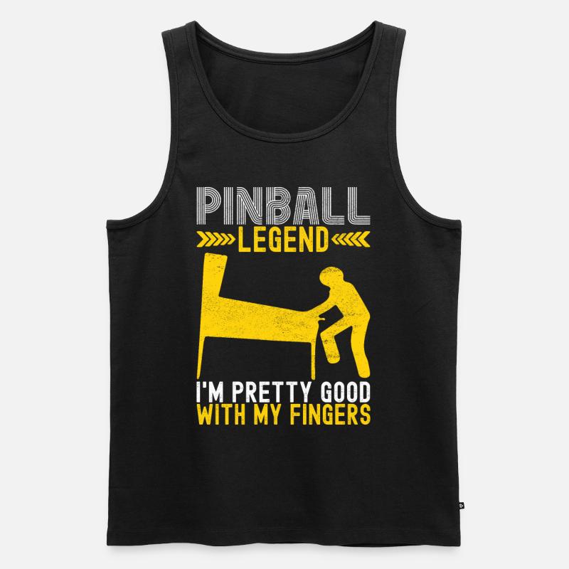 Pinball Flipper - Männer Premium Bio Tank Top - Schwarz