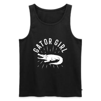Gator Girl - Men's Premium Organic Tank Top - black - Front - AI Model Male 178 light (178cm)