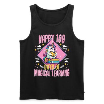Unicorns are awesome therefore i am a unicorn - Männer Premium Bio Tank Top - Schwarz - Vorne - Michal (187cm)
