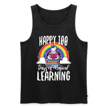 Unicorns are awesome therefore i am a unicorn - Männer Premium Bio Tank Top - Schwarz - Vorne - Michal (187cm)