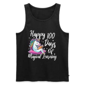 Unicorns are awesome therefore i am a unicorn - Men's Premium Organic Tank Top - black - Front - Michal (187cm)