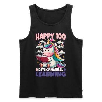 Unicorns are awesome therefore i am a unicorn - Männer Premium Bio Tank Top - Schwarz - Vorne - Michal (187cm)