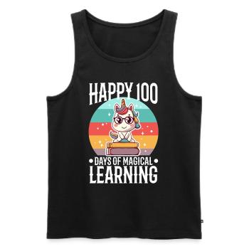 Unicorns are awesome therefore i am a unicorn - Männer Premium Bio Tank Top - Schwarz - Vorne - Michal (187cm)