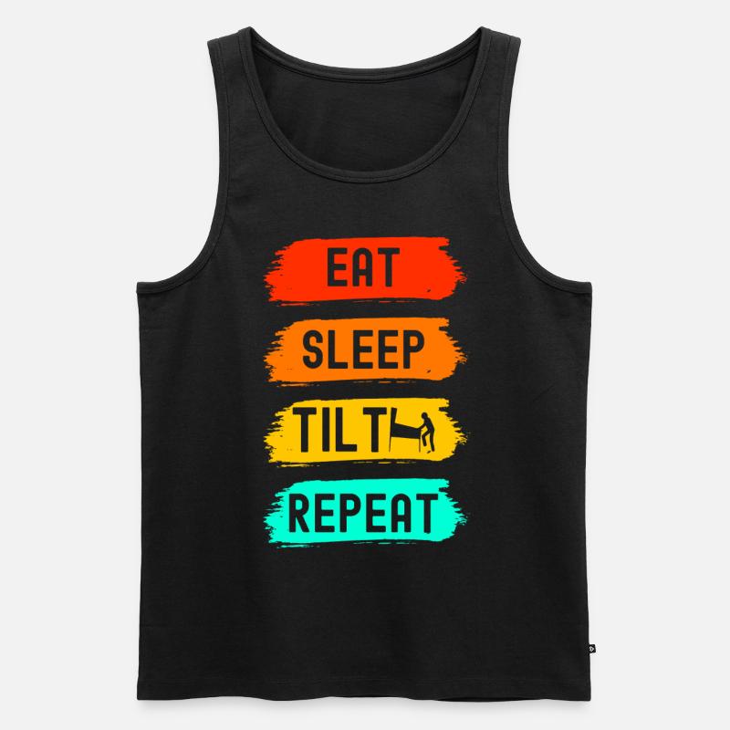 Pinball Flipper - Männer Premium Bio Tank Top - Schwarz