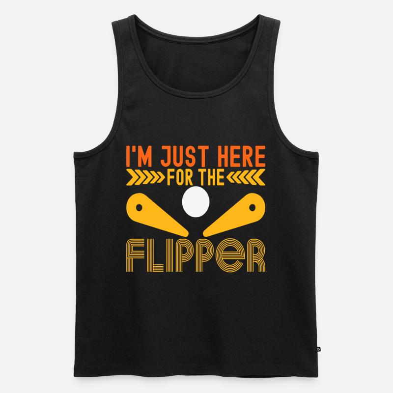 Pinball Flipper - Männer Premium Bio Tank Top - Schwarz