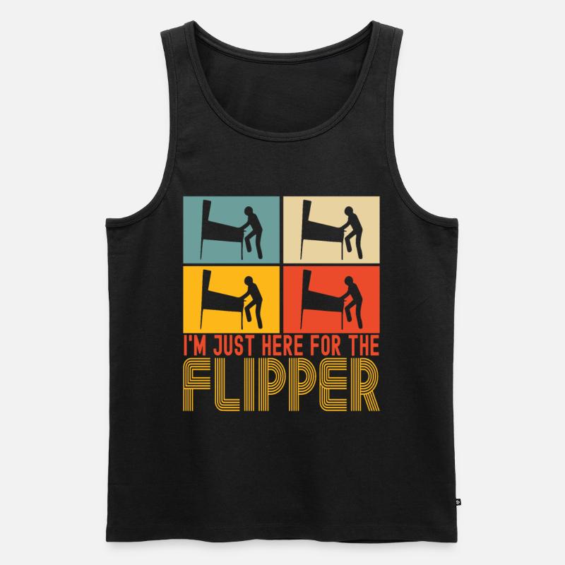 Pinball Flipper - Männer Premium Bio Tank Top - Schwarz