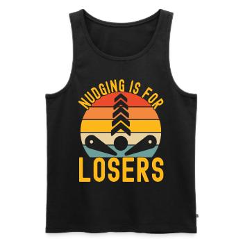 Pinball Flipper - Men's Premium Organic Tank Top - black - Front - AI Model Male 178 light (178cm)