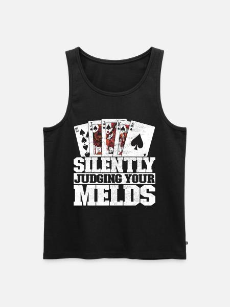 Binocular Pinochle - Men's Premium Organic Tank Top - black