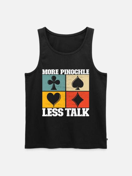 Binocular Pinochle - Men's Premium Organic Tank Top - black