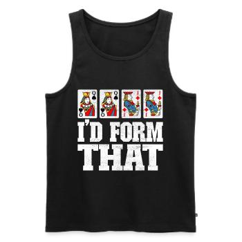 Binocular Pinochle - Men's Premium Organic Tank Top - black - Front - Michal (187cm)