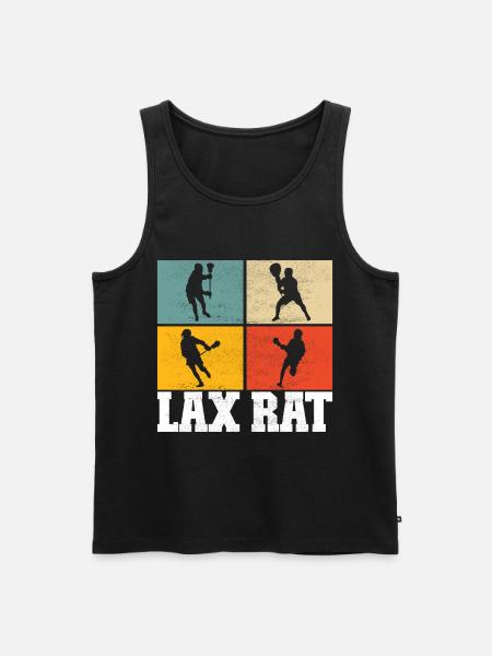 Lacrosse Lacrosse Players - Men's Premium Organic Tank Top - black