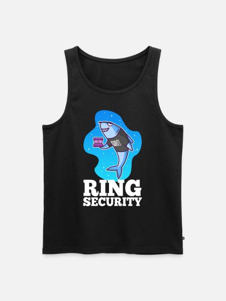 Ring Security Wedding - Men's Premium Organic Tank Top - black