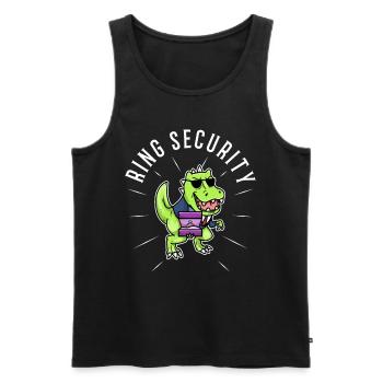 Ring Security Wedding - Männer Premium Bio Tank Top - Schwarz - Vorne - AI Model Male 178 light (178cm)