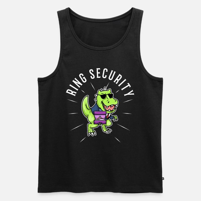 Ring Security Wedding - Men's Premium Organic Tank Top - black