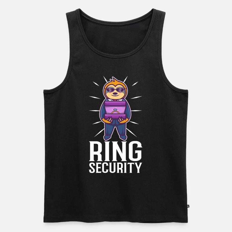 Ring Security Wedding - Men's Premium Organic Tank Top - black