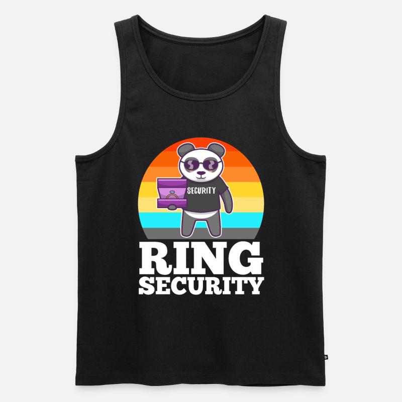 Ring Security Wedding - Men's Premium Organic Tank Top - black
