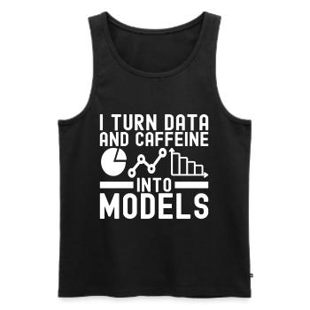 Data Science Datenanalyst - Männer Premium Bio Tank Top - Schwarz - Vorne - AI Model Male 178 light (178cm)