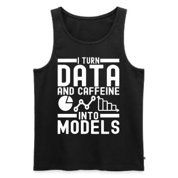 Data Science Datenanalyst - Männer Premium Bio Tank Top - Schwarz - Vorne - AI Model Male 178 light (178cm)