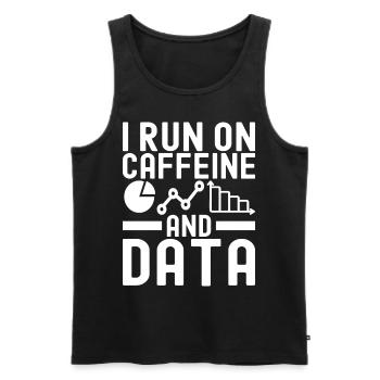 Data Science Datenanalyst - Männer Premium Bio Tank Top - Schwarz - Vorne - AI Model Male 178 light (178cm)