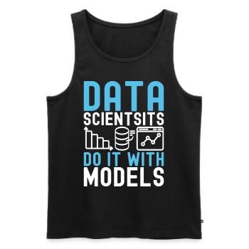 Data Science Datenanalyst - Männer Premium Bio Tank Top - Schwarz - Vorne - AI Model Male 178 light (178cm)