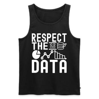 Data Science Datenanalyst - Männer Premium Bio Tank Top - Schwarz - Vorne - AI Model Male 178 light (178cm)