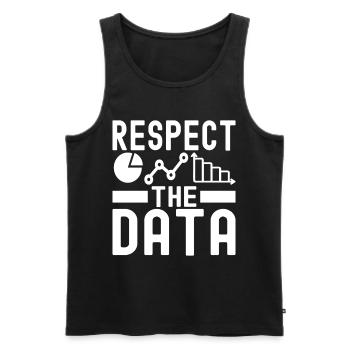 Data Science Datenanalyst - Männer Premium Bio Tank Top - Schwarz - Vorne - AI Model Male 178 light (178cm)