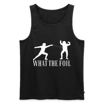 Fechten Fechtsport - Männer Premium Bio Tank Top - Schwarz - Vorne - AI Model Male 178 light (178cm)