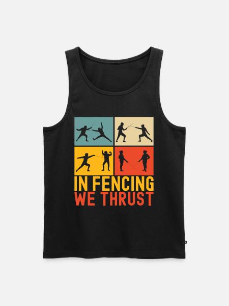 Fencing Fencing - Men's Premium Organic Tank Top - black