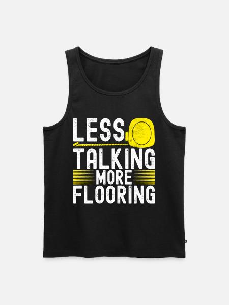 Tiler Floor Layer - Men's Premium Organic Tank Top - black