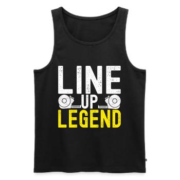 Tiler Floor Layer - Men's Premium Organic Tank Top - black - Front - AI Model Male 178 light (178cm)