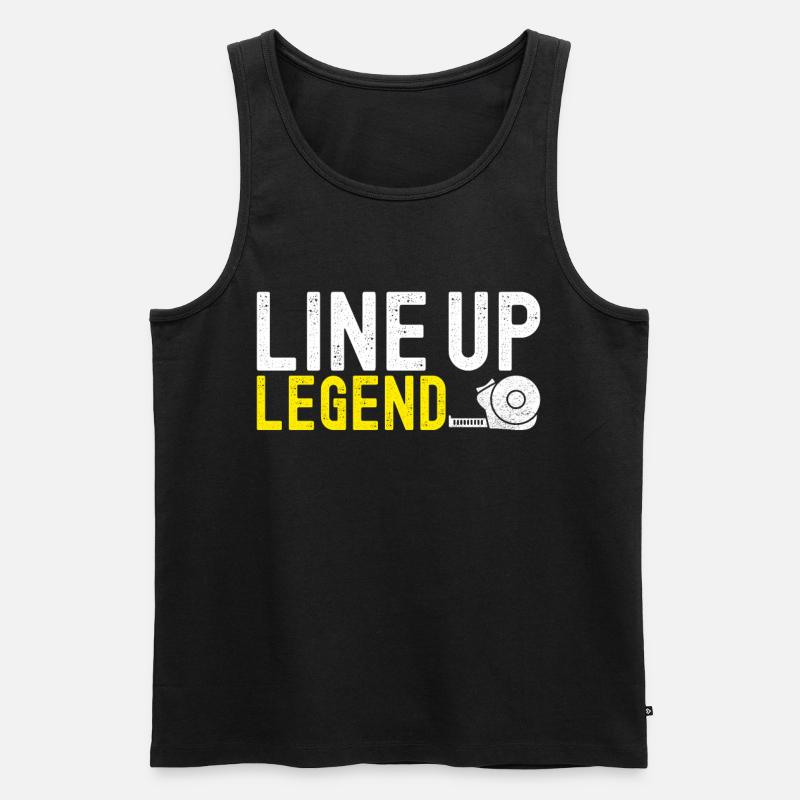 Fliesenleger Bodenleger - Männer Premium Bio Tank Top - Schwarz