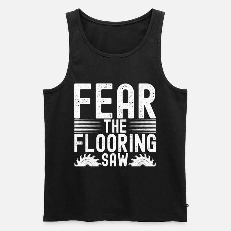 Tiler Floor Layer - Men's Premium Organic Tank Top - black