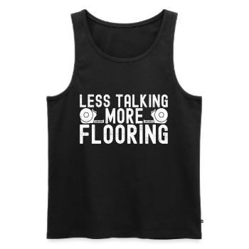Tiler Floor Layer - Men's Premium Organic Tank Top - black - Front - AI Model Male 178 light (178cm)