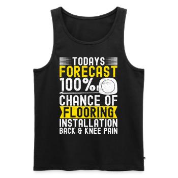 liesenleger floor layer - Men's Premium Organic Tank Top - black - Front - AI Model Male 178 light (178cm)