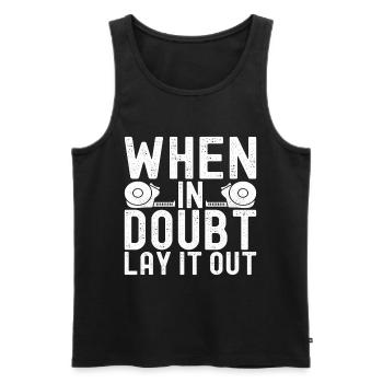 liesenleger floor layer - Men's Premium Organic Tank Top - black - Front - AI Model Male 178 light (178cm)