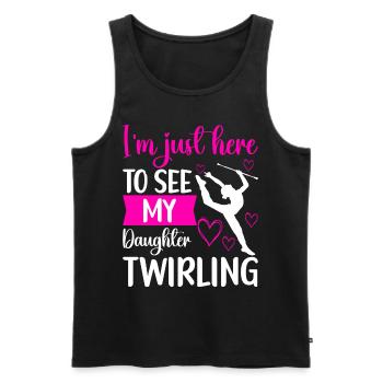 Majorette Gymnastique Majorettes Bâton Twirling - Débardeur bio Premium Homme - noir - Devant - Michal (187cm)