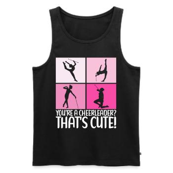 Majorette Gymnastique Majorettes Bâton Twirling - Débardeur bio Premium Homme - noir - Devant - Michal (187cm)