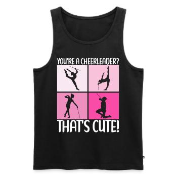 Majorette Gymnastique Majorettes Bâton Twirling - Débardeur bio Premium Homme - noir - Devant - Michal (187cm)