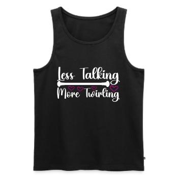 Majorette Gymnastique Majorettes Bâton Twirling - Débardeur bio Premium Homme - noir - Devant - Michal (187cm)
