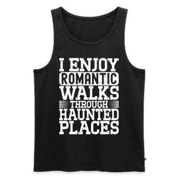 Enquêteur paranormal Chasse aux fantômes - Débardeur bio Premium Homme - noir - Devant - Michal (187cm)