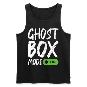 Enquêteur paranormal Chasse aux fantômes - Débardeur bio Premium Homme - noir - Devant - Michal (187cm)